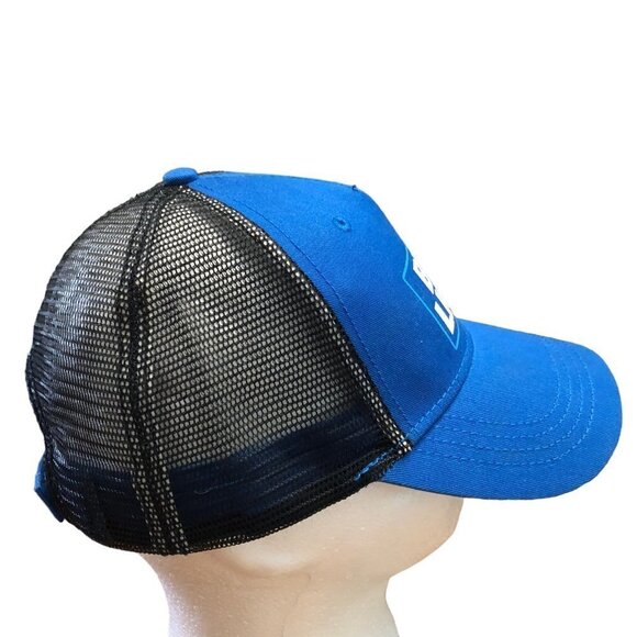 Bud Light Budweiser Adjustable Trucker Hat Cap Blue Mesh Back H3 Headwear EUC - Picture 3 of 8